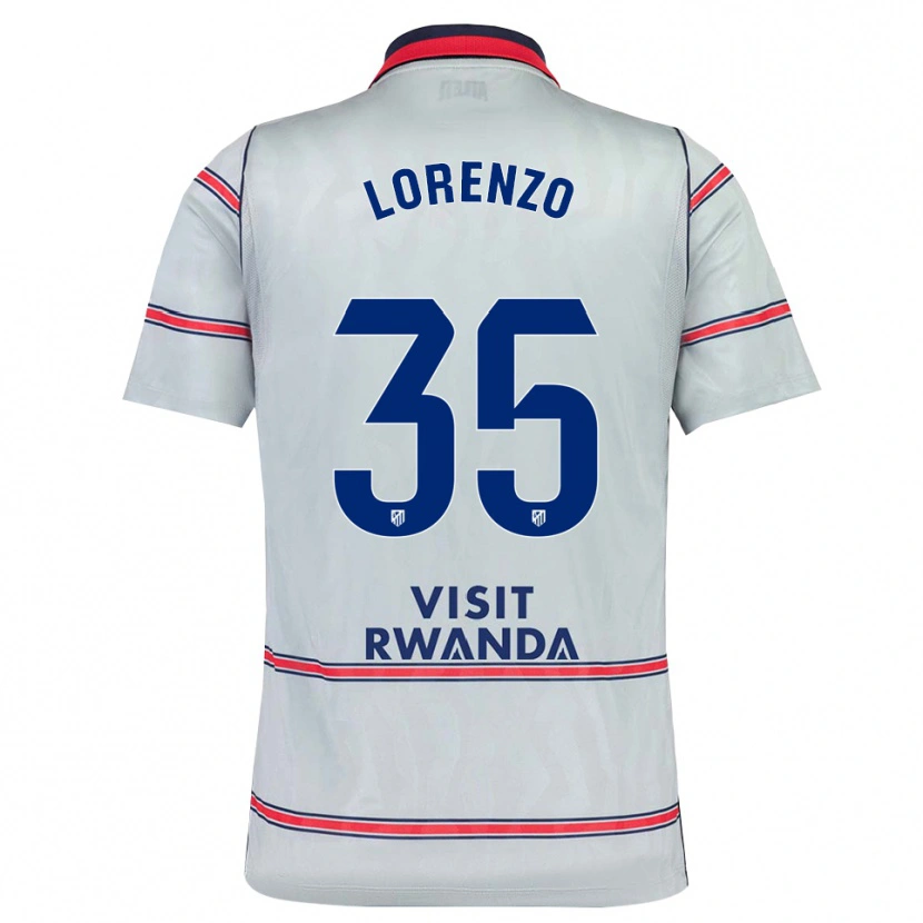 Danxen Homem Camisola Diego Lorenzo #35 Cinza Vermelho Azul Marinho Terceiro 2026/27 Camisa