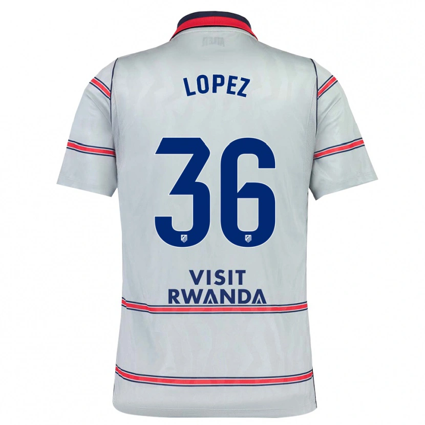 Danxen Homem Camisola David Lopez #36 Cinza Vermelho Azul Marinho Terceiro 2026/27 Camisa