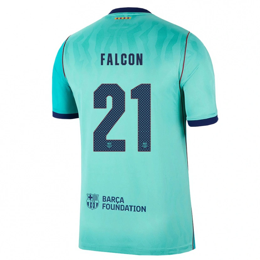 Danxen Homem Camisola Andrea Falcon #21 Água Turquesa Escura Azul Real Terceiro 2026/27 Camisa