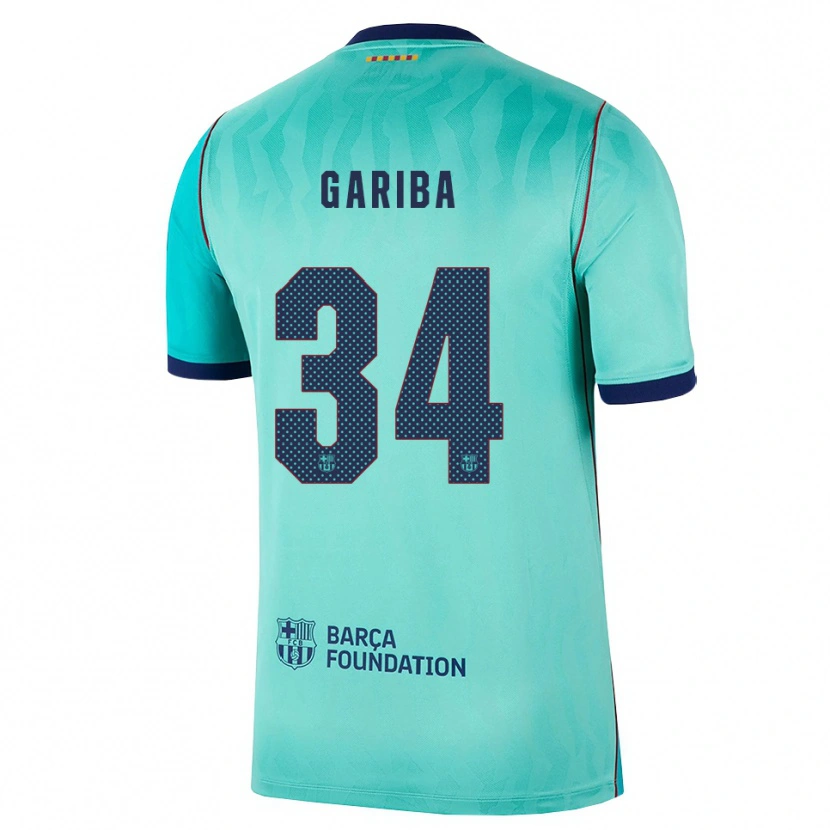 Danxen Homem Camisola Hafiz Gariba #34 Água Turquesa Escura Azul Real Terceiro 2026/27 Camisa