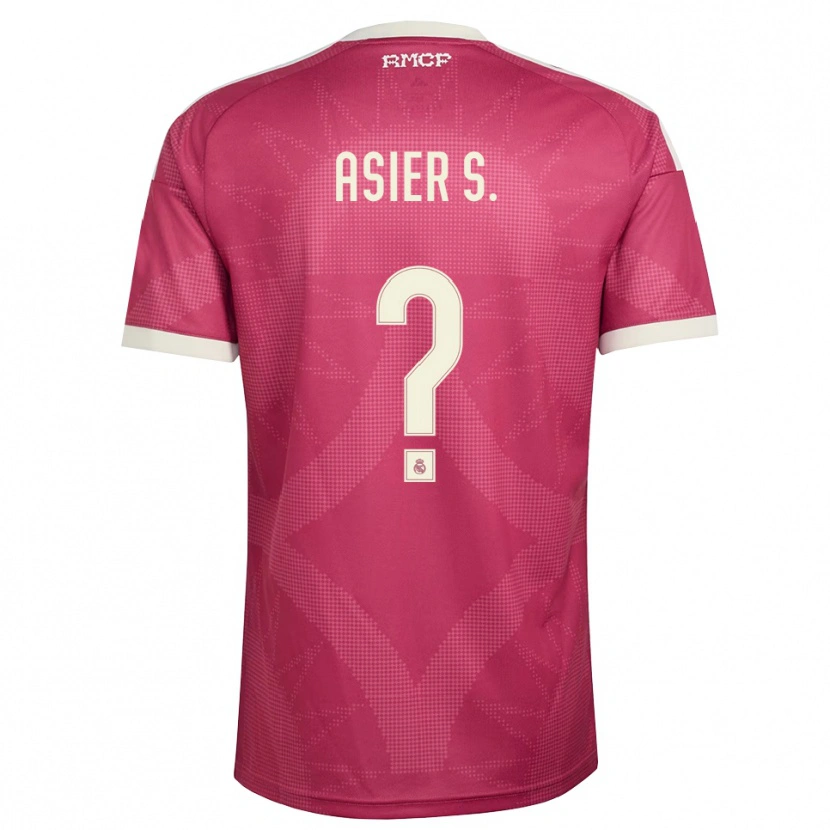 Danxen Homem Camisola Asier Sánchez #0 Vermelho Pálido Violeta Branco Terceiro 2026/27 Camisa