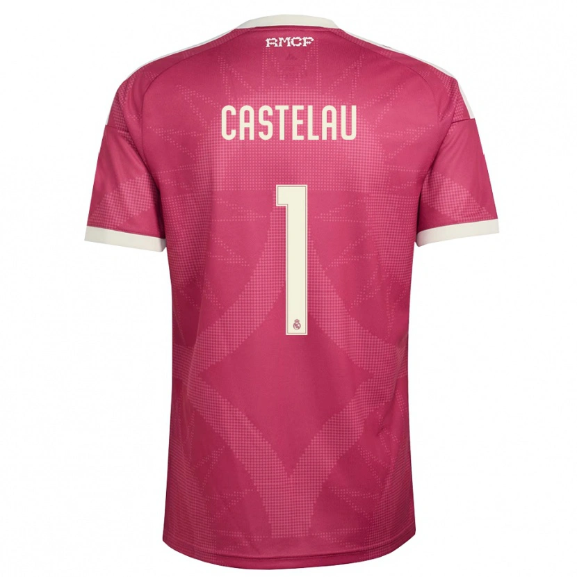 Danxen Homem Camisola Alber Castelau #1 Vermelho Pálido Violeta Branco Terceiro 2026/27 Camisa
