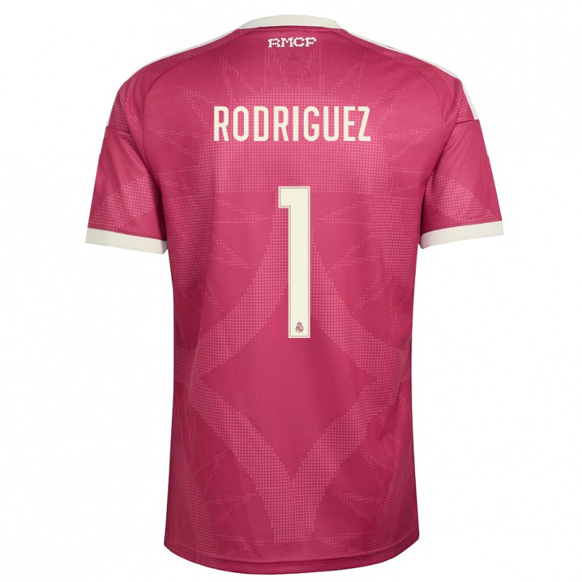 Danxen Homem Camisola Misa Rodriguez #1 Vermelho Pálido Violeta Branco Terceiro 2026/27 Camisa