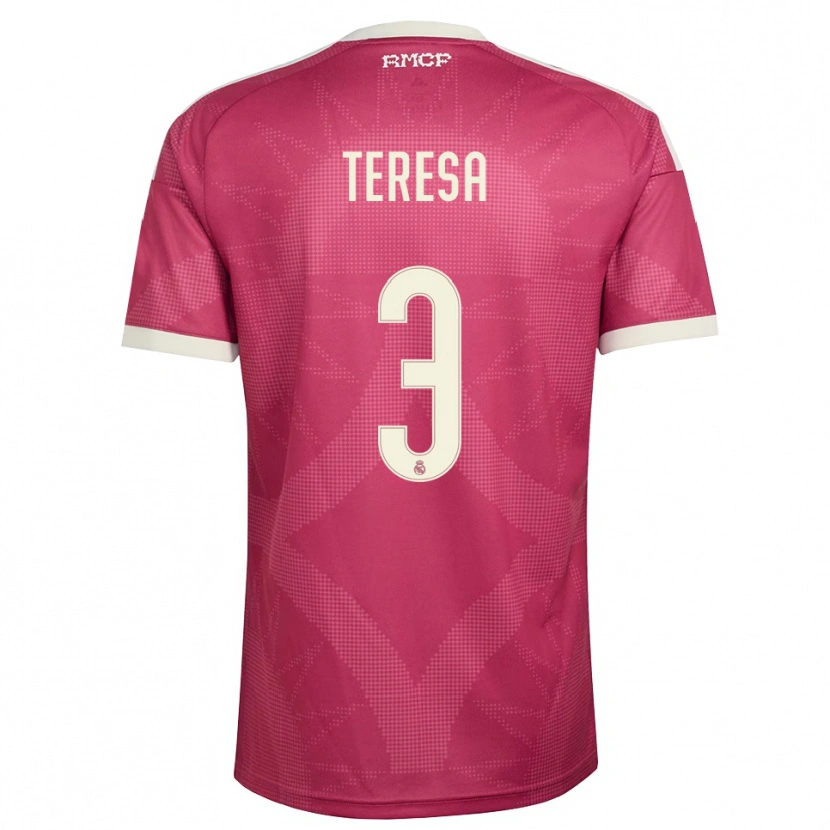 Danxen Homem Camisola Teresa Abelleira #3 Vermelho Pálido Violeta Branco Terceiro 2026/27 Camisa