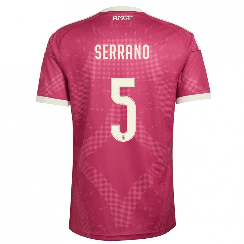 Danxen Homem Camisola Manu Serrano #5 Vermelho Pálido Violeta Branco Terceiro 2026/27 Camisa