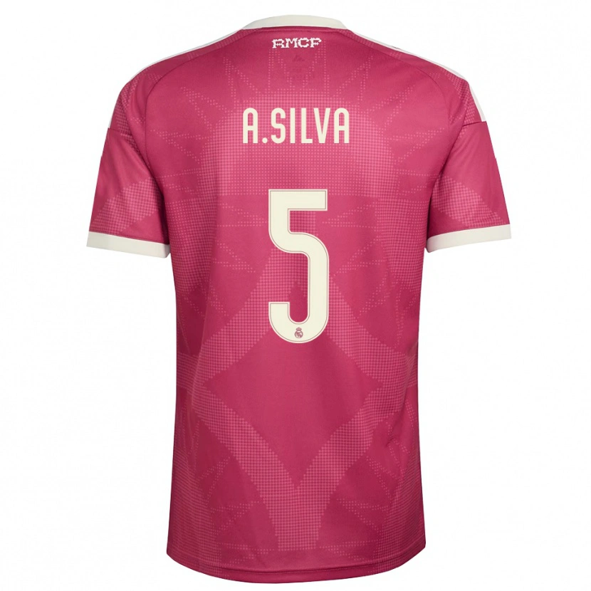 Danxen Homem Camisola Antonia Silva #5 Vermelho Pálido Violeta Branco Terceiro 2026/27 Camisa