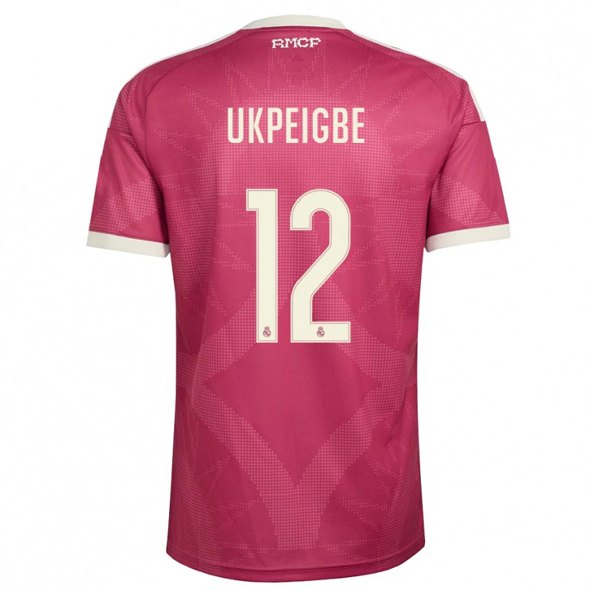Danxen Homem Camisola Melvin Ukpeigbe #12 Vermelho Pálido Violeta Branco Terceiro 2026/27 Camisa