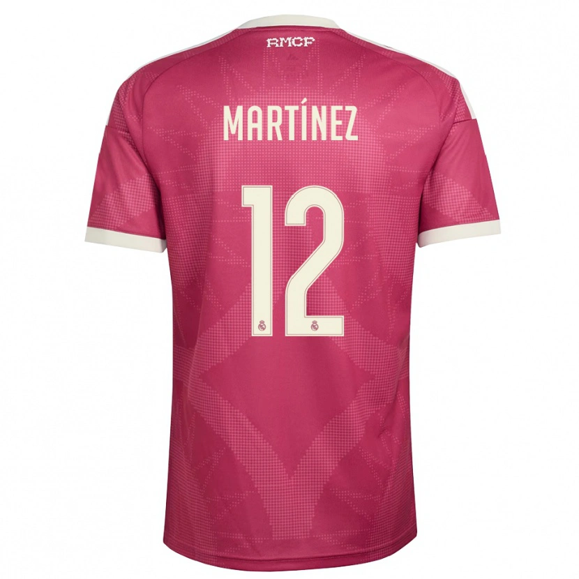 Danxen Homem Camisola Rubén Martínez #12 Vermelho Pálido Violeta Branco Terceiro 2026/27 Camisa