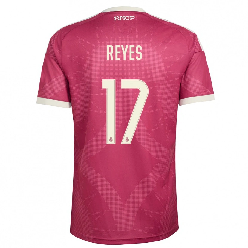 Danxen Homem Camisola José Reyes #17 Vermelho Pálido Violeta Branco Terceiro 2026/27 Camisa