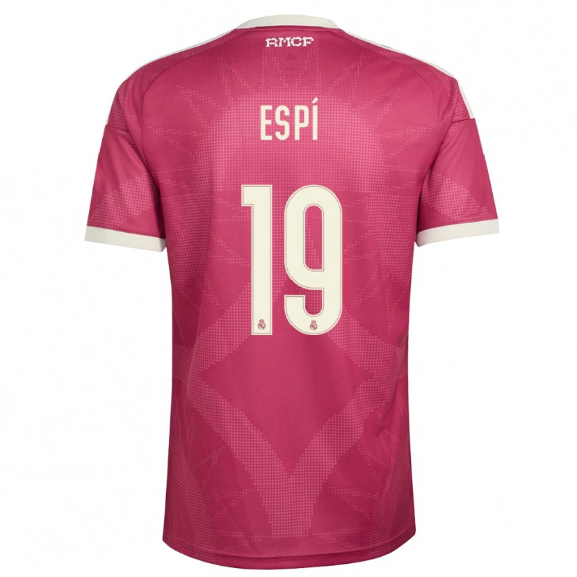 Danxen Homem Camisola Carlos Espí #19 Vermelho Pálido Violeta Branco Terceiro 2026/27 Camisa