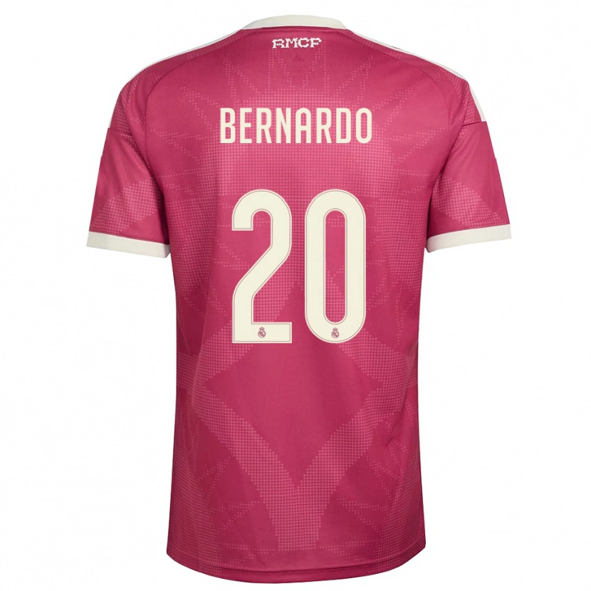 Danxen Homem Camisola Bernardo Silva #20 Vermelho Pálido Violeta Branco Terceiro 2026/27 Camisa