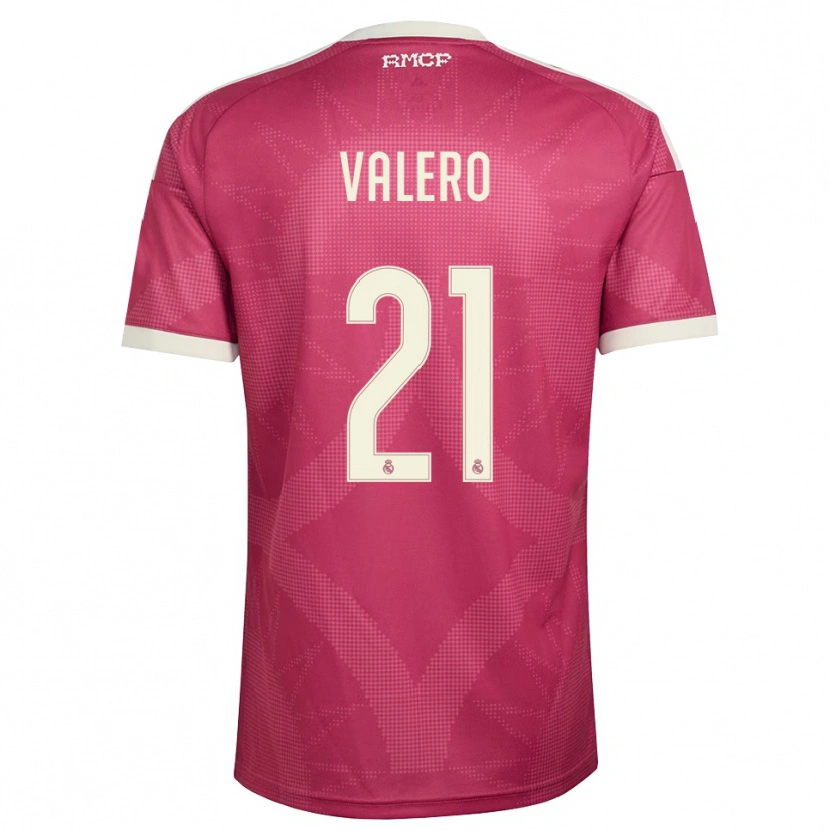 Danxen Homem Camisola Gabri Valero #21 Vermelho Pálido Violeta Branco Terceiro 2026/27 Camisa