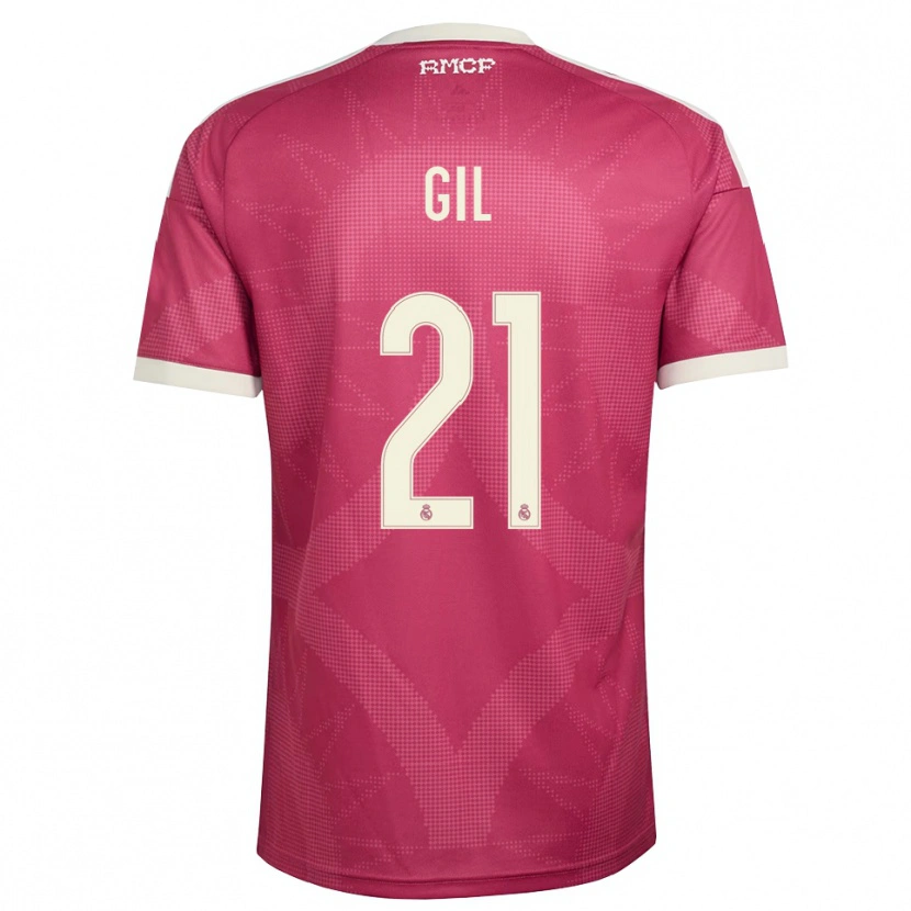 Danxen Homem Camisola Iker Gil #21 Vermelho Pálido Violeta Branco Terceiro 2026/27 Camisa