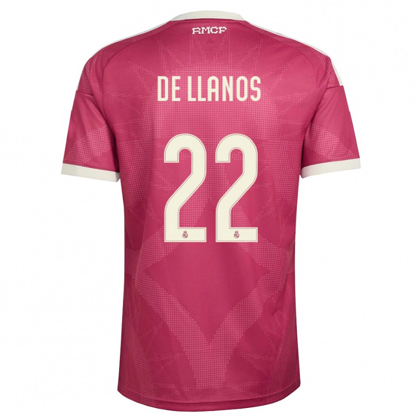 Danxen Homem Camisola Hugo De Llanos #22 Vermelho Pálido Violeta Branco Terceiro 2026/27 Camisa