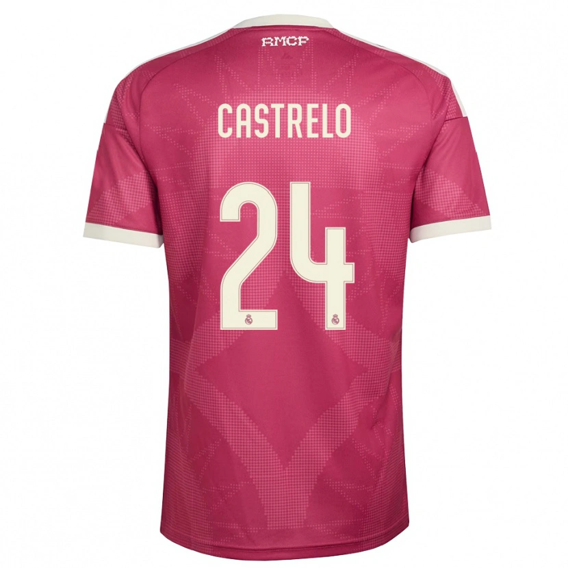 Danxen Homem Camisola Gabri Castrelo #24 Vermelho Pálido Violeta Branco Terceiro 2026/27 Camisa