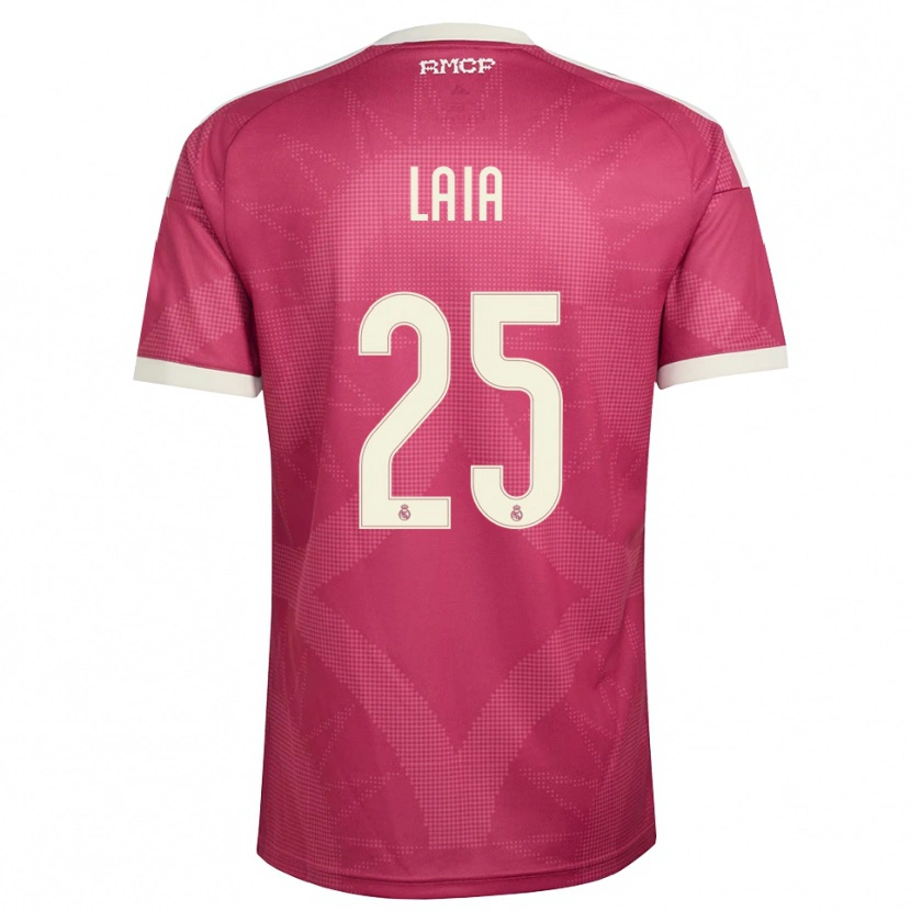 Danxen Homem Camisola Laia López De La Morena #25 Vermelho Pálido Violeta Branco Terceiro 2026/27 Camisa