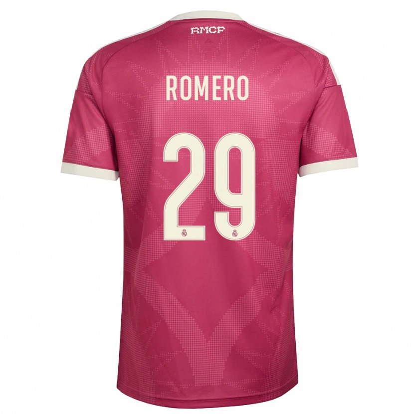 Danxen Homem Camisola Alfonso Romero #29 Vermelho Pálido Violeta Branco Terceiro 2026/27 Camisa