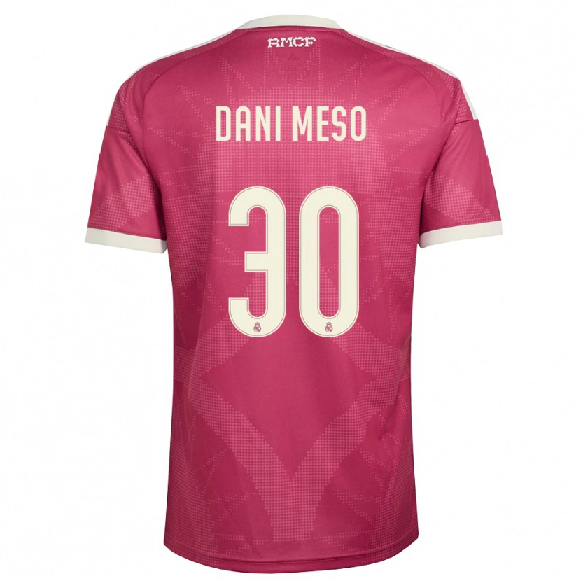 Danxen Homem Camisola Daniel Mesonero #30 Vermelho Pálido Violeta Branco Terceiro 2026/27 Camisa