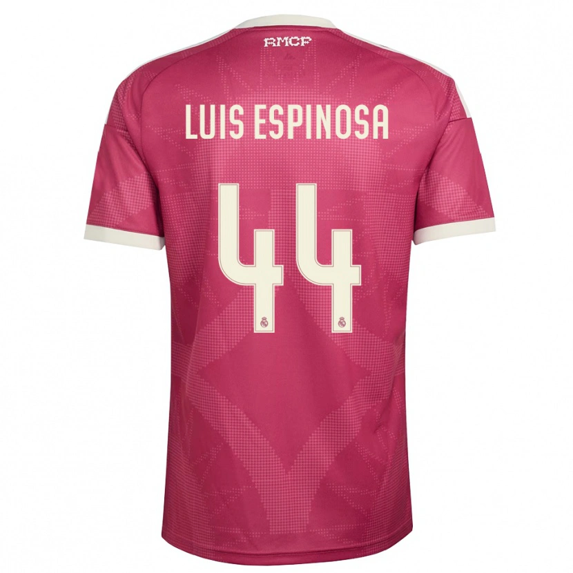 Danxen Homem Camisola José Luis Espinosa #44 Vermelho Pálido Violeta Branco Terceiro 2026/27 Camisa