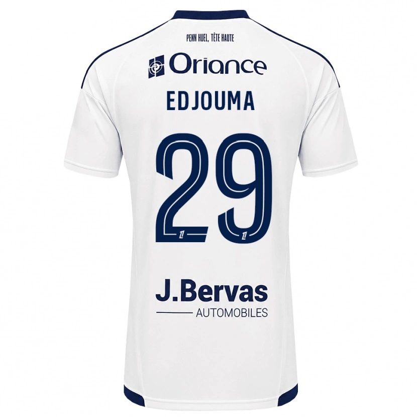 Danxen Homem Camisola Noah Edjouma #29 Azul Marinho Branco Alternativa 2026/27 Camisa