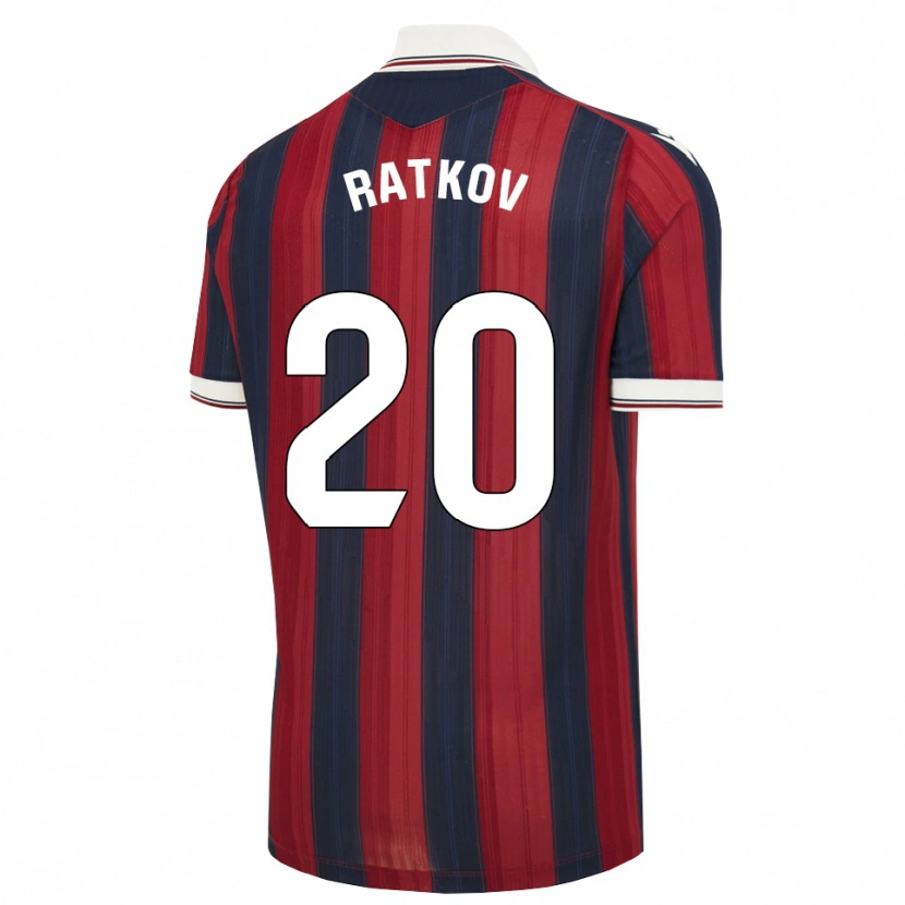 Danxen Homem Camisola Petar Ratkov #20 Azul Meia-Noite Vermelho Principal 2026/27 Camisa