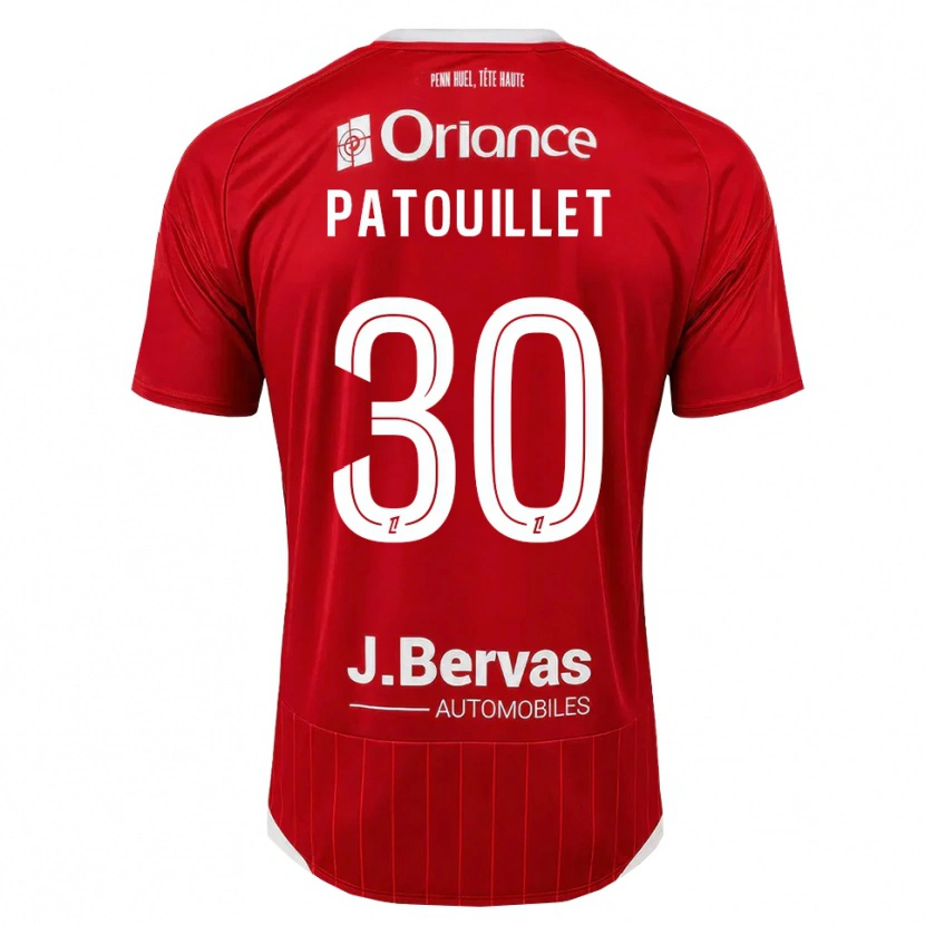 Danxen Homem Camisola Mathieu Patouillet #30 Branco Vermelho Principal 2026/27 Camisa