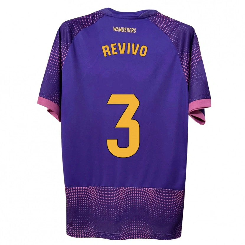 Danxen Homem Camisola Roy Revivo #3 Branco Rosa Roxo Alternativa 2026/27 Camisa