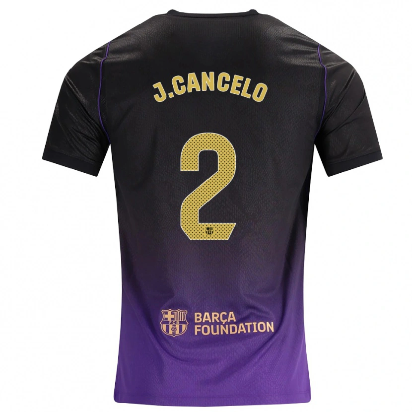 Danxen Homem Camisola João Cancelo #2 Roxo Amarelo Preto Alternativa 2026/27 Camisa