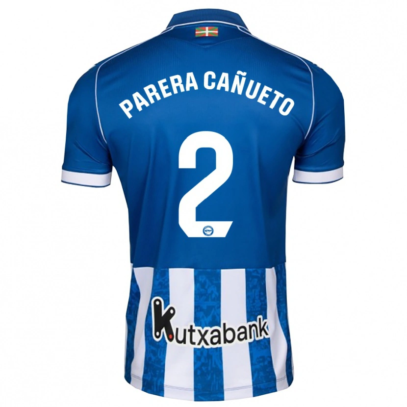 Danxen Mulher Camisola Laia Parera Cañueto #2 Azul Branco Preto Principal 2026/27 Camisa