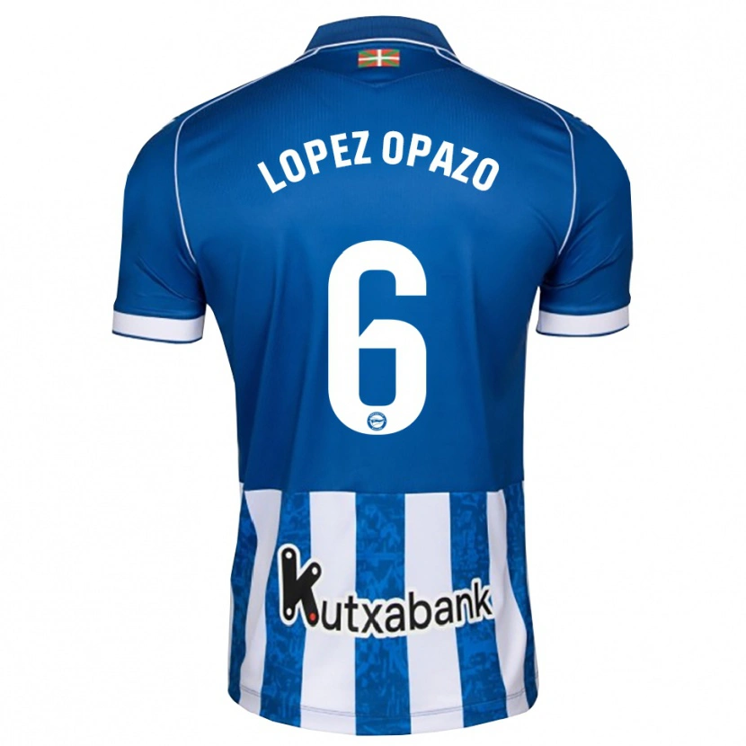 Danxen Mulher Camisola Nayadet Zulema Lopez Opazo #6 Azul Branco Preto Principal 2026/27 Camisa