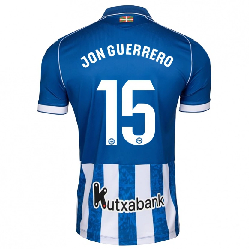 Danxen Mulher Camisola Julen Jon Guerrero #15 Azul Branco Preto Principal 2026/27 Camisa