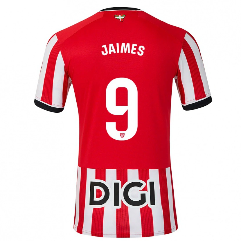 Danxen Mulher Camisola Andrés Jaimes #9 Vermelho Preto Branco Principal 2026/27 Camisa