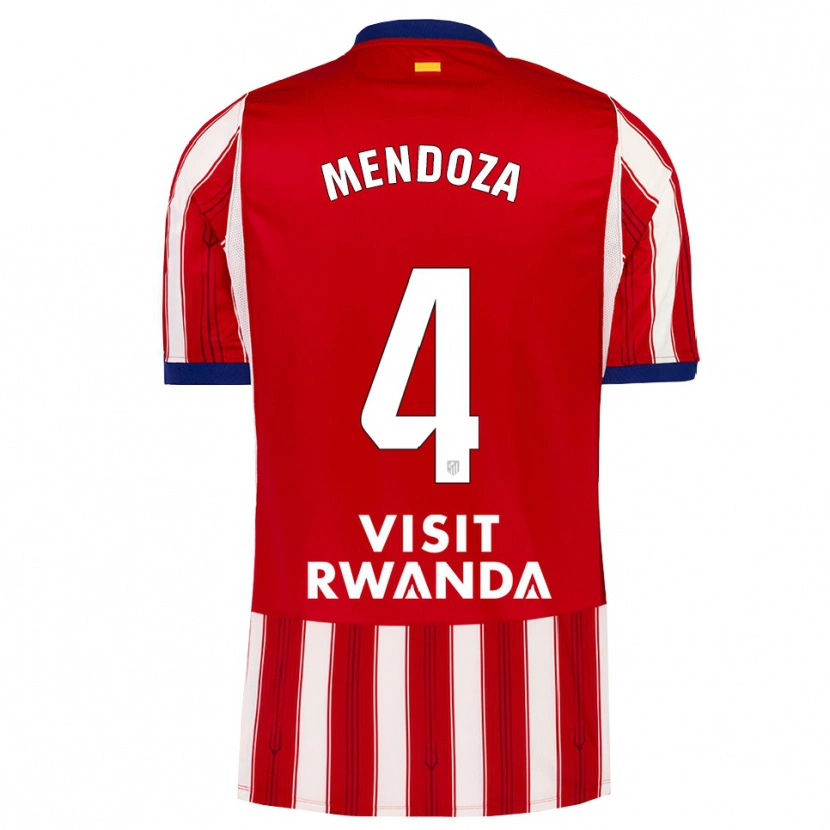 Danxen Mulher Camisola Rodrigo Mendoza #4 Azul Real Vermelho Branco Principal 2026/27 Camisa