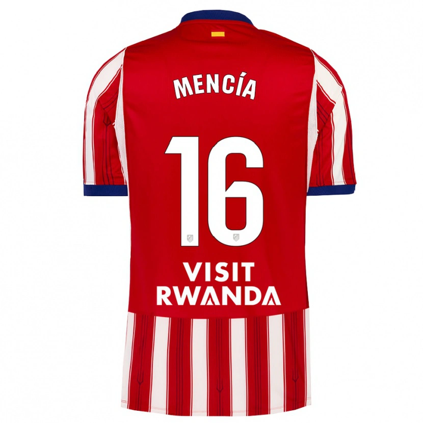 Danxen Mulher Camisola Ian Mencía #16 Azul Real Vermelho Branco Principal 2026/27 Camisa