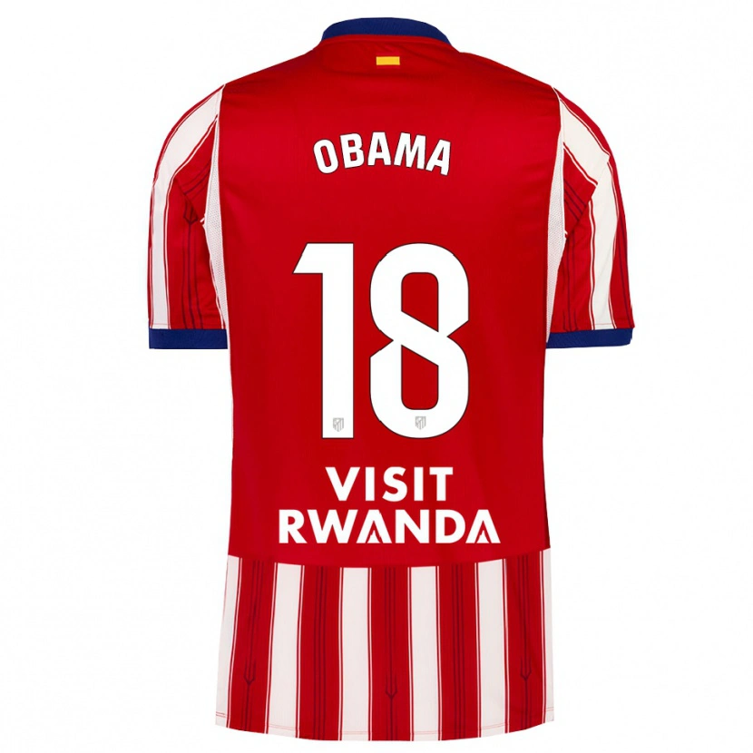 Danxen Mulher Camisola Gabriel Obama #18 Azul Real Vermelho Branco Principal 2026/27 Camisa