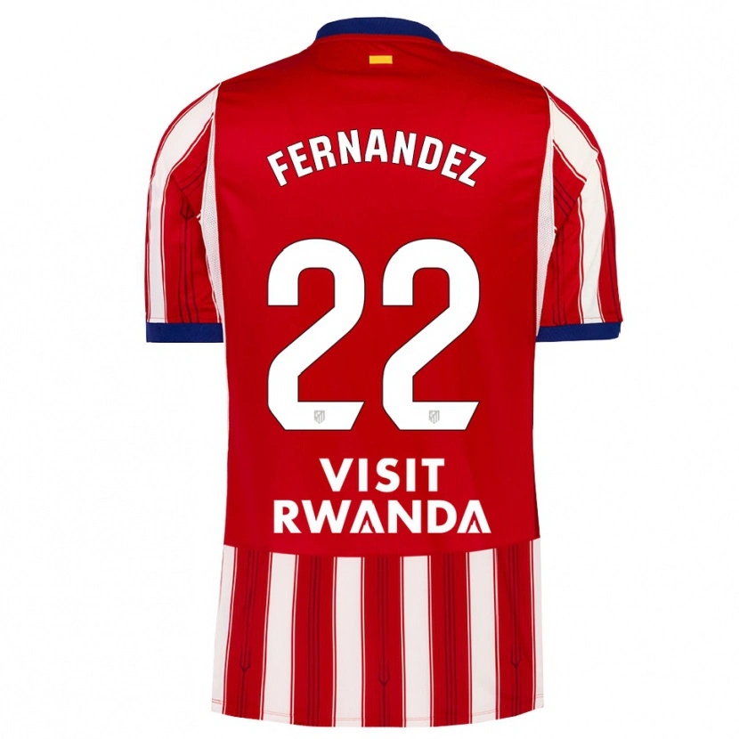 Danxen Mulher Camisola David Fernández #22 Azul Real Vermelho Branco Principal 2026/27 Camisa