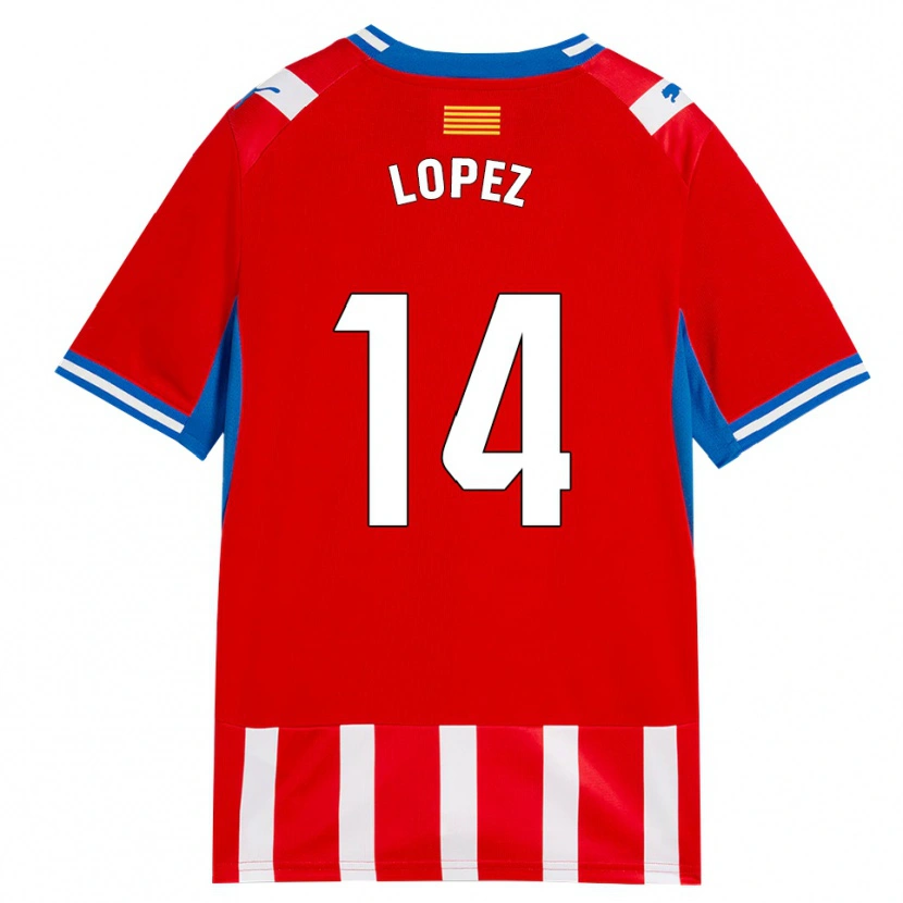 Danxen Mulher Camisola Judith López #14 Vermelho Branco Azul Céu Principal 2026/27 Camisa