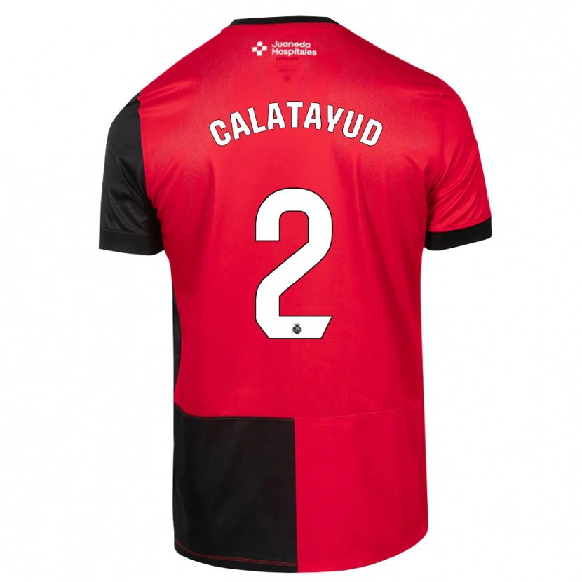 Danxen Mulher Camisola Miguel Calatayud #2 Preto Vermelho Branco Principal 2026/27 Camisa