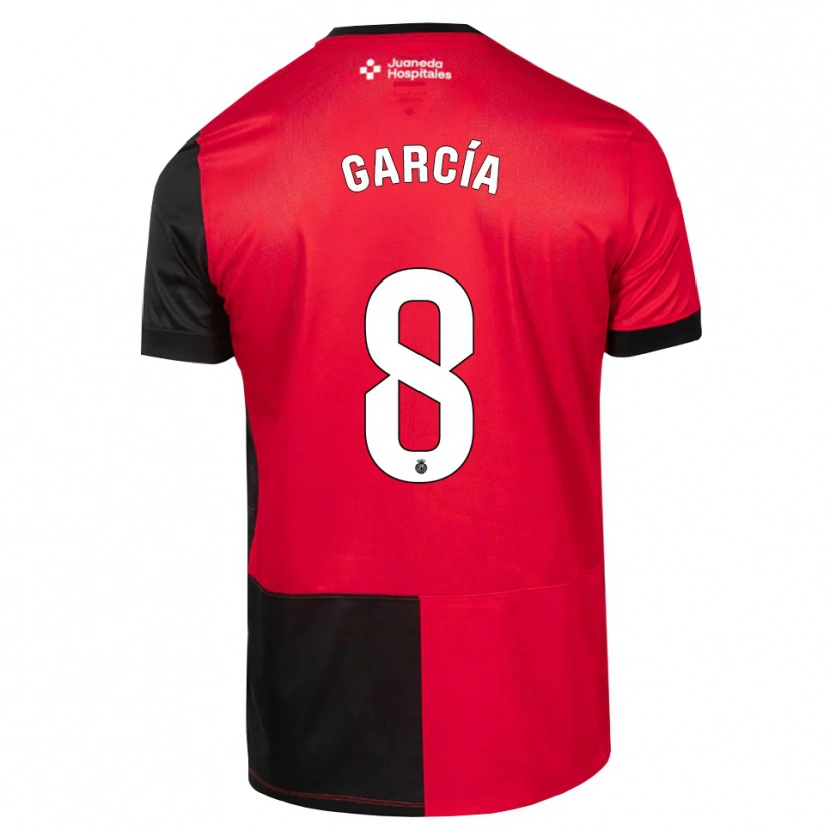 Danxen Mulher Camisola Jandro García #8 Preto Vermelho Branco Principal 2026/27 Camisa