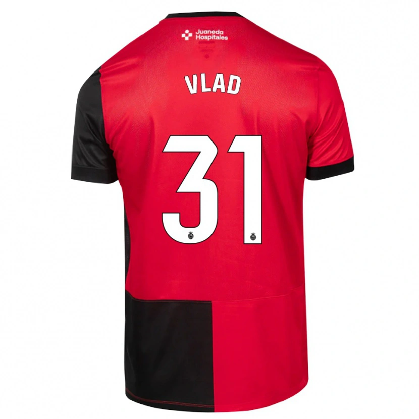 Danxen Mulher Camisola Rares Vlad #31 Preto Vermelho Branco Principal 2026/27 Camisa