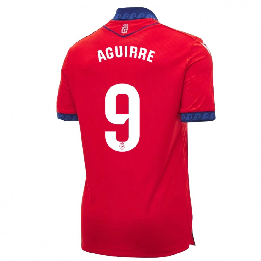 Danxen Mulher Camisola Jorge Aguirre #9 Vermelho Azul Marinho Branco Principal 2026/27 Camisa