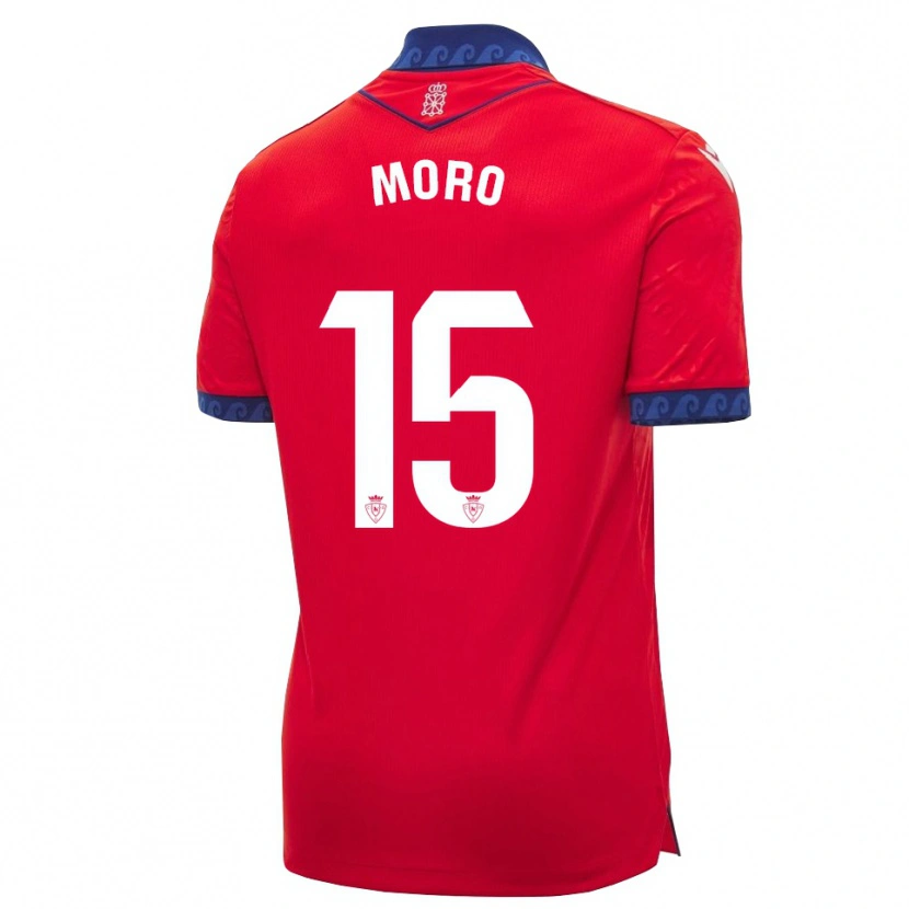 Danxen Mulher Camisola Raúl Moro #15 Vermelho Azul Marinho Branco Principal 2026/27 Camisa