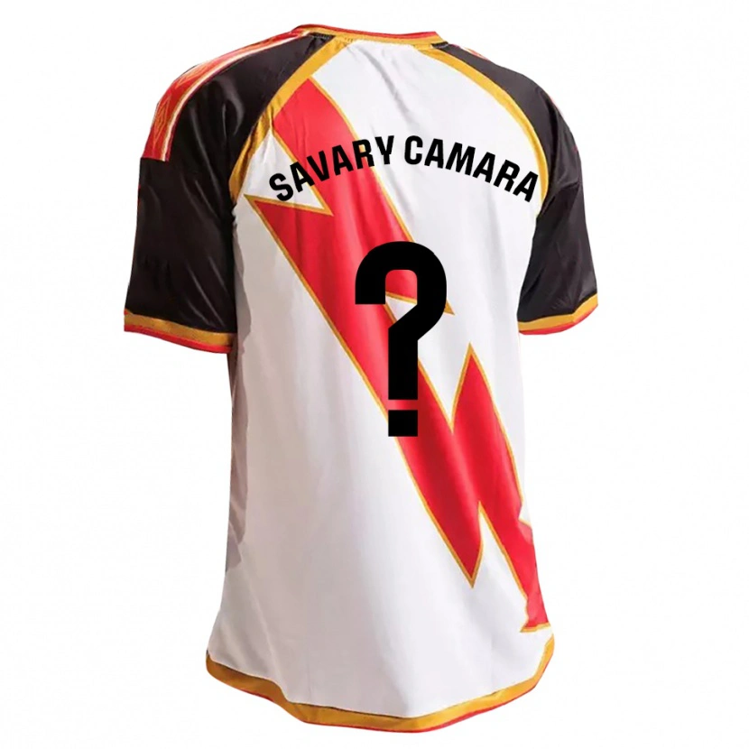 Danxen Mulher Camisola Isaac Savary Camara #0 Preto Vermelho Branco Dourado Principal 2026/27 Camisa