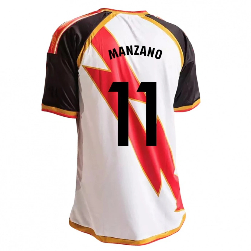 Danxen Mulher Camisola Sergio Manzano #11 Preto Vermelho Branco Dourado Principal 2026/27 Camisa