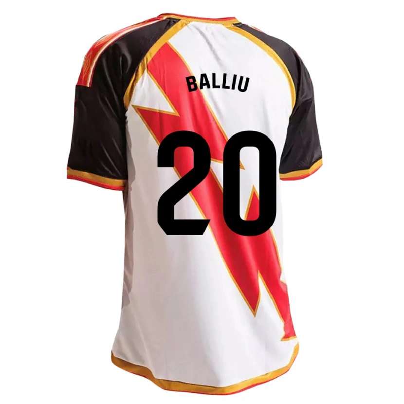 Danxen Mulher Camisola Iván Balliu #20 Preto Vermelho Branco Dourado Principal 2026/27 Camisa