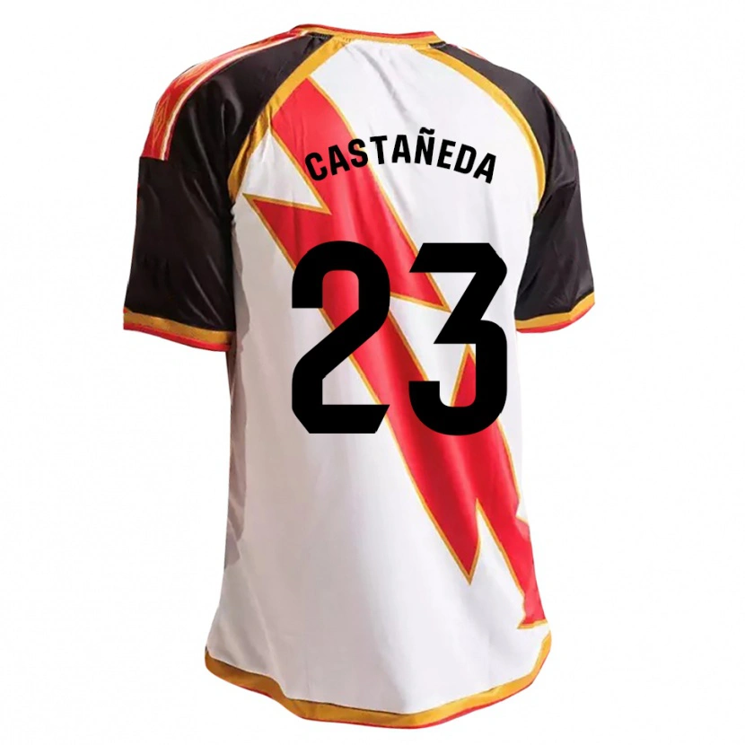 Danxen Mulher Camisola Ana Sofía Castañeda Giraldo #23 Preto Vermelho Branco Dourado Principal 2026/27 Camisa