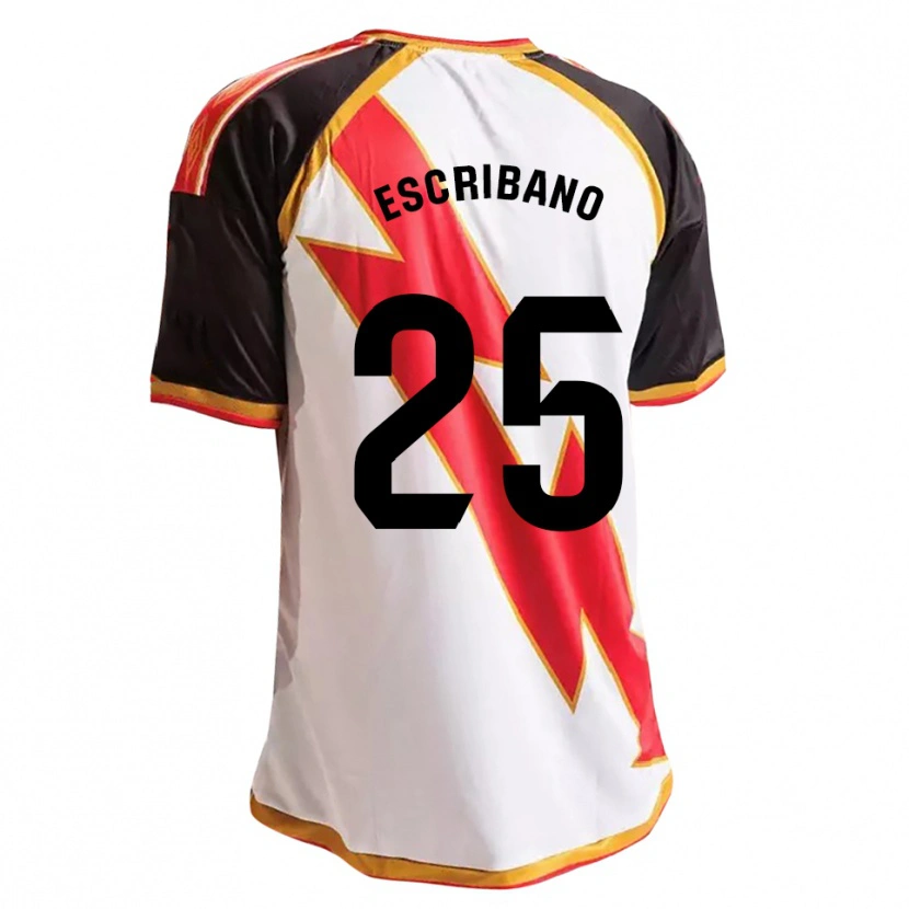 Danxen Mulher Camisola Francisco Escribano #25 Preto Vermelho Branco Dourado Principal 2026/27 Camisa