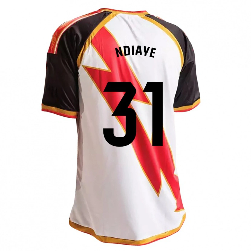 Danxen Mulher Camisola Babacar Ndiaye #31 Preto Vermelho Branco Dourado Principal 2026/27 Camisa