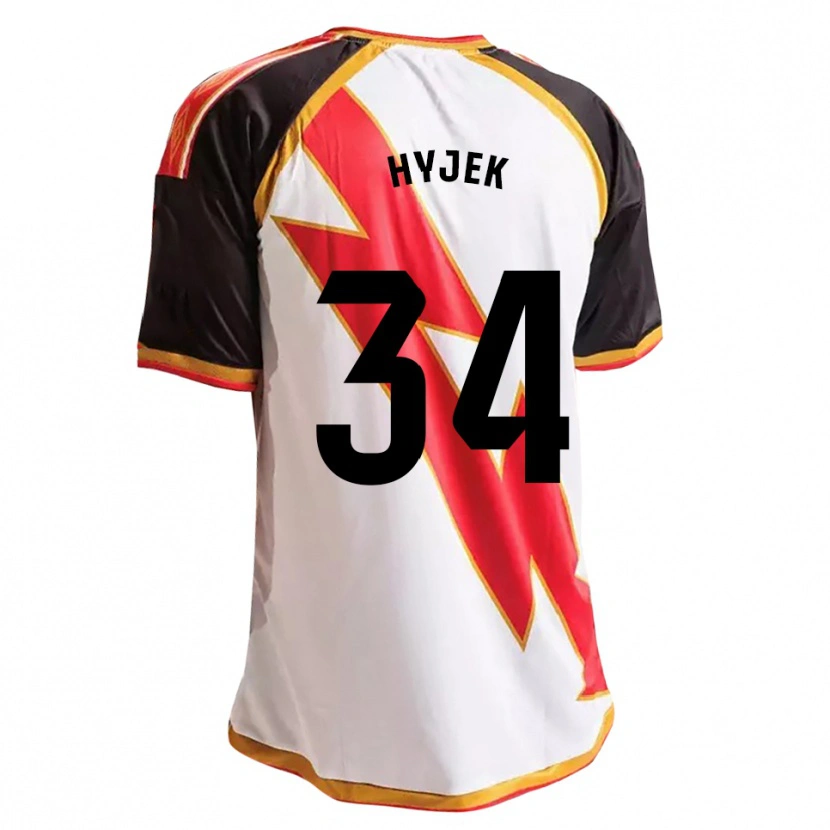 Danxen Mulher Camisola David Hyjek #34 Preto Vermelho Branco Dourado Principal 2026/27 Camisa