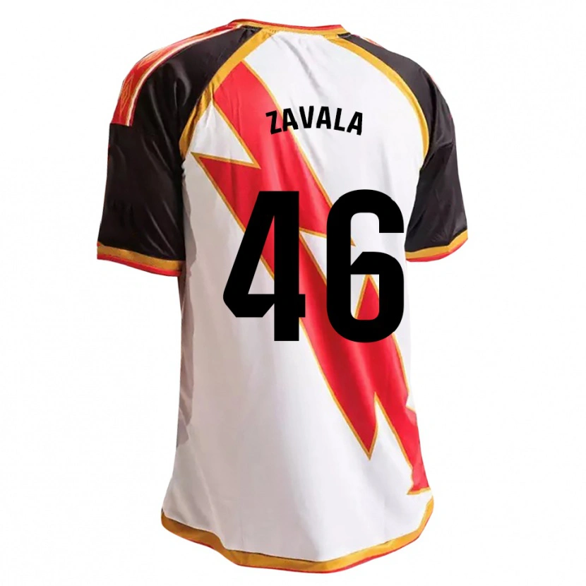 Danxen Mulher Camisola Andrés Zavala #46 Preto Vermelho Branco Dourado Principal 2026/27 Camisa